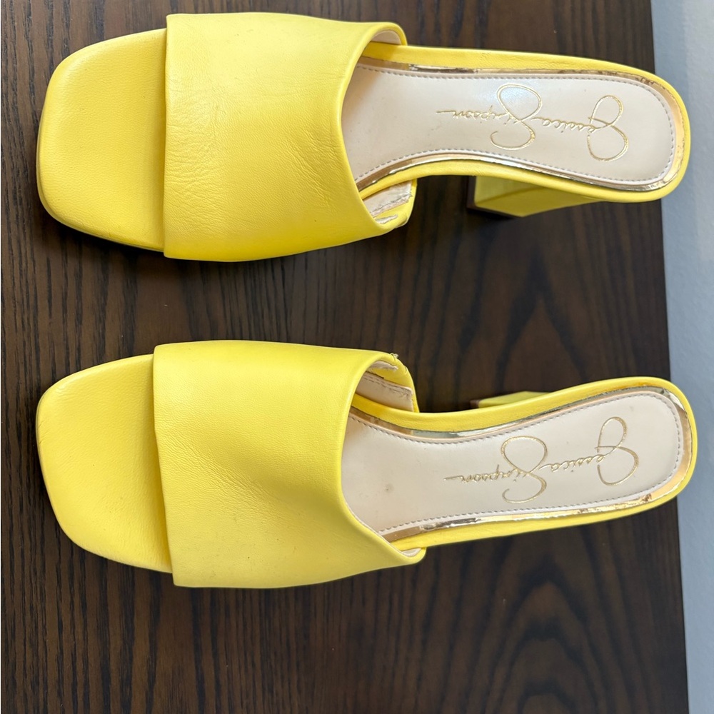 Jessica Simpson Yellow Mules